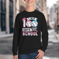 Kids 100 Days Of School Boys 100th Day Baseball Drip Toddler Youth Crewneck Sweatshirt
