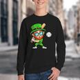 Kids St Patricks Day Shirt Leprechaun Baseball Boys Men Youth Crewneck Sweatshirt