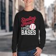 Kids Stealing Hearts Cute Baseball Boys Youth Crewneck Sweatshirt
