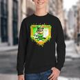 Leprechaun Baseball St Patricks Day Ice Cream Drip Men Boys Youth Crewneck Sweatshirt