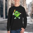 Lucky Shamrock Playing Baseball St Patrick's Kids Boys Youth Crewneck Sweatshirt Lucky Shamrock Playing Baseball St Patrick's Kids Boys Youth Crewneck Sweatshirt