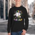 Mardi Gras Ice Cream Drip Baseball Carnival Party Mask Boys Youth Crewneck Sweatshirt Mardi Gras Ice Cream Drip Baseball Carnival Party Mask Boys Youth Crewneck Sweatshirt