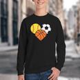 Mom Sports Heart Soccer Basketball Baseball Softball Youth Crewneck Sweatshirt Mom Sports Heart Soccer Basketball Baseball Softball Youth Crewneck Sweatshirt