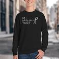 No Baseball Today Sad Stickman Sports Fan Youth Crewneck Sweatshirt