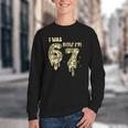 Retro I Was 6 Now I'm 7 Camo 67 Ice Cream Drip Baseball Youth Crewneck Sweatshirt