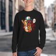 Retro Vintage Baseball Hot Dogs Youth Crewneck Sweatshirt