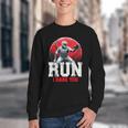 Run I Dare You Baseball Ball Player Catcher Coach Tee Youth Crewneck Sweatshirt