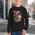 Santa Baseball Football Soccer Pajamas Ho Ho Christmas Xmas Youth Crewneck Sweatshirt Santa Baseball Football Soccer Pajamas Ho Ho Christmas Xmas Youth Crewneck Sweatshirt