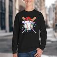 Santa Sports Christmas Baseball Player Youth Crewneck Sweatshirt Santa Sports Christmas Baseball Player Youth Crewneck Sweatshirt