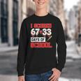 I Scored 6733 100th Days Of School Baseball Six Seven Meme Youth Crewneck Sweatshirt I Scored 6733 100th Days Of School Baseball Six Seven Meme Youth Crewneck Sweatshirt