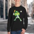 Shamrock Playing Baseball St Patricks Day Men Boys Kid Youth Crewneck Sweatshirt Shamrock Playing Baseball St Patricks Day Men Boys Kid Youth Crewneck Sweatshirt