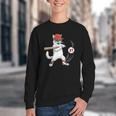 Six Seven 67 Baseball Cat Birthday Men Kids Boys Youth Crewneck Sweatshirt Six Seven 67 Baseball Cat Birthday Men Kids Boys Youth Crewneck Sweatshirt