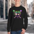Six Seven Mardi Gras Baseball Sports Party Youth Crewneck Sweatshirt Six Seven Mardi Gras Baseball Sports Party Youth Crewneck Sweatshirt