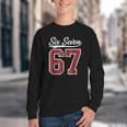 Six Seven Meme Boys Girls Kids 67 Baseball Jersey Youth Crewneck Sweatshirt