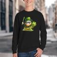 St Patrick’s Day Baseball Shamrock Player Youth Crewneck Sweatshirt St Patrick’s Day Baseball Shamrock Player Youth Crewneck Sweatshirt