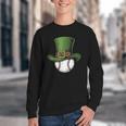 St Patricks Day Shamrock Baseball Saint Paddy's Kids Boys Youth Crewneck Sweatshirt St Patricks Day Shamrock Baseball Saint Paddy's Kids Boys Youth Crewneck Sweatshirt