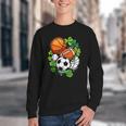 St Patricks Day Shamrock Basketball Baseball Football Soccer Youth Crewneck Sweatshirt St Patricks Day Shamrock Basketball Baseball Football Soccer Youth Crewneck Sweatshirt
