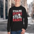 Stealing Hearts Like I Steal Bases Cute Baseball Kids Youth Crewneck Sweatshirt Stealing Hearts Like I Steal Bases Cute Baseball Kids Youth Crewneck Sweatshirt