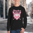 Strike Out Breast Cancer Baseball Drip For Boys Youth Youth Crewneck Sweatshirt Strike Out Breast Cancer Baseball Drip For Boys Youth Youth Crewneck Sweatshirt
