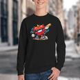 Valentines Day Baseball Dabbing Red Heart Love Boys Youth Crewneck Sweatshirt Valentines Day Baseball Dabbing Red Heart Love Boys Youth Crewneck Sweatshirt
