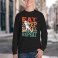 Women's Eat Sleep Baseball Repeat Vintage Player Sport Lover Retro Youth Crewneck Sweatshirt Women's Eat Sleep Baseball Repeat Vintage Player Sport Lover Retro Youth Crewneck Sweatshirt