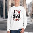 100 Days Of School Coquette Bow Baseball 100th Day Girl Kid Youth Crewneck Sweatshirt 100 Days Of School Coquette Bow Baseball 100th Day Girl Kid Youth Crewneck Sweatshirt