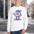 Baseball Drip 8th 8 Year Old Birthday Boys Pitcher Player Youth Crewneck Sweatshirt