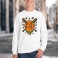 Baseball Drip Ice Cream Dripping Blaze Hunter Orange Camo Youth Crewneck Sweatshirt
