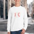 Baseball Gigi Distressed Vintage Grandma Game Day Youth Crewneck Sweatshirt