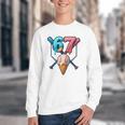 Baseball Ice Cream Drip 67 Six Seven Gen Alpha Slang Meme Youth Crewneck Sweatshirt