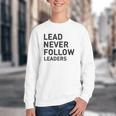 Baseball Lead Never Follow Leaders Team Captain Leadership Premium Tri-Blend Youth Crewneck Sweatshirt