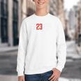 FO23VER Trendy Number 23 Baseball Team Sport For Women Men Youth Crewneck Sweatshirt