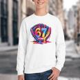 Gen Alpha Slang Ice Cream Drip Six Seven 67 Baseball Catcher Youth Crewneck Sweatshirt Gen Alpha Slang Ice Cream Drip Six Seven 67 Baseball Catcher Youth Crewneck Sweatshirt