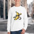 Lets Go Bananas Baseball Retro Sports Boys Kids Men Youth Premium Tri-Blend Youth Crewneck Sweatshirt