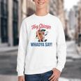 Hey Chicago Whadya Say Baseball Hot Dog Youth Crewneck Sweatshirt Hey Chicago Whadya Say Baseball Hot Dog Youth Crewneck Sweatshirt