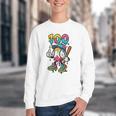 Ice Cream Drip Baseball Party 100 Days Of School Teacher Youth Crewneck Sweatshirt Ice Cream Drip Baseball Party 100 Days Of School Teacher Youth Crewneck Sweatshirt