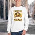 I Just Hit 100 Days Of School Baseball Boys Kids 100th Day Youth Crewneck Sweatshirt I Just Hit 100 Days Of School Baseball Boys Kids 100th Day Youth Crewneck Sweatshirt