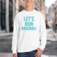 Let's Ruin Baseball Baseball Humor Sarcastic Baseball Premium Tri-Blend Youth Crewneck Sweatshirt Let's Ruin Baseball Baseball Humor Sarcastic Baseball Premium Tri-Blend Youth Crewneck Sweatshirt