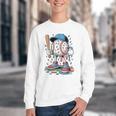 Melting Slime Sprinkle Baseball Mascot With Bat Youth Crewneck Sweatshirt Melting Slime Sprinkle Baseball Mascot With Bat Youth Crewneck Sweatshirt