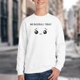 No Baseball Today Minimalist Sad Face Baseball Lover Youth Crewneck Sweatshirt No Baseball Today Minimalist Sad Face Baseball Lover Youth Crewneck Sweatshirt