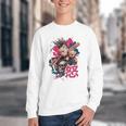 Punk Girl With Anger Kanji And Baseball Bat Youth Crewneck Sweatshirt Punk Girl With Anger Kanji And Baseball Bat Youth Crewneck Sweatshirt