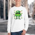 Shamrocks Playing Baseball St Patricks Day 6 7 Meme Men Boys Youth Crewneck Sweatshirt