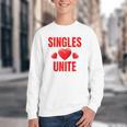 Singles Unite Valentines Day Humor For Singles Raglan Baseball Tee Youth Crewneck Sweatshirt Singles Unite Valentines Day Humor For Singles Raglan Baseball Tee Youth Crewneck Sweatshirt