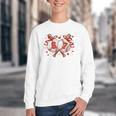 Six Seven 67 Meme Baseball Coquette Bow Valentine Youth Crewneck Sweatshirt
