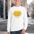 Strike Out Childhood Cancer Boys Baseball Drip Gold Ribbon Youth Crewneck Sweatshirt Strike Out Childhood Cancer Boys Baseball Drip Gold Ribbon Youth Crewneck Sweatshirt