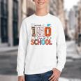 I Survived 100 Days Baseball Football Basketball School Kids Youth Crewneck Sweatshirt I Survived 100 Days Baseball Football Basketball School Kids Youth Crewneck Sweatshirt