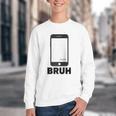 Texted First Bruh Seen Message Valentine's Day Humor Raglan Baseball Tee Youth Crewneck Sweatshirt