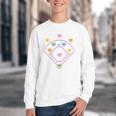 Valentine Heart Love Cute Baseball Softball Lover Sayings Youth Crewneck Sweatshirt