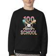 100 Days Of School Baseball 100th Day Of School Youth Crewneck Sweatshirt 100 Days Of School Baseball 100th Day Of School Youth Crewneck Sweatshirt