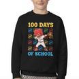 100 Days Of School Baseball Bat 100th Day Of School Boys Youth Crewneck Sweatshirt 100 Days Of School Baseball Bat 100th Day Of School Boys Youth Crewneck Sweatshirt